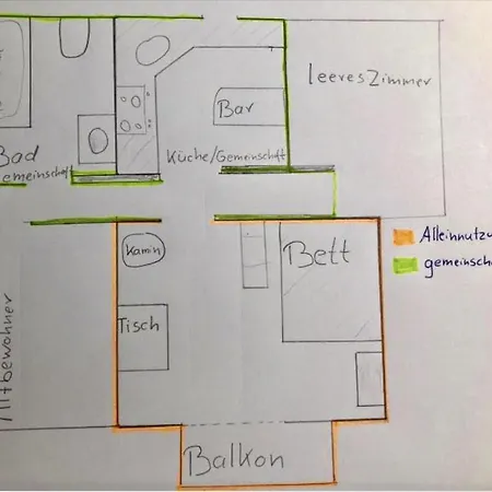 Zentrales Wg-zimmer 3 In Stadtnah *